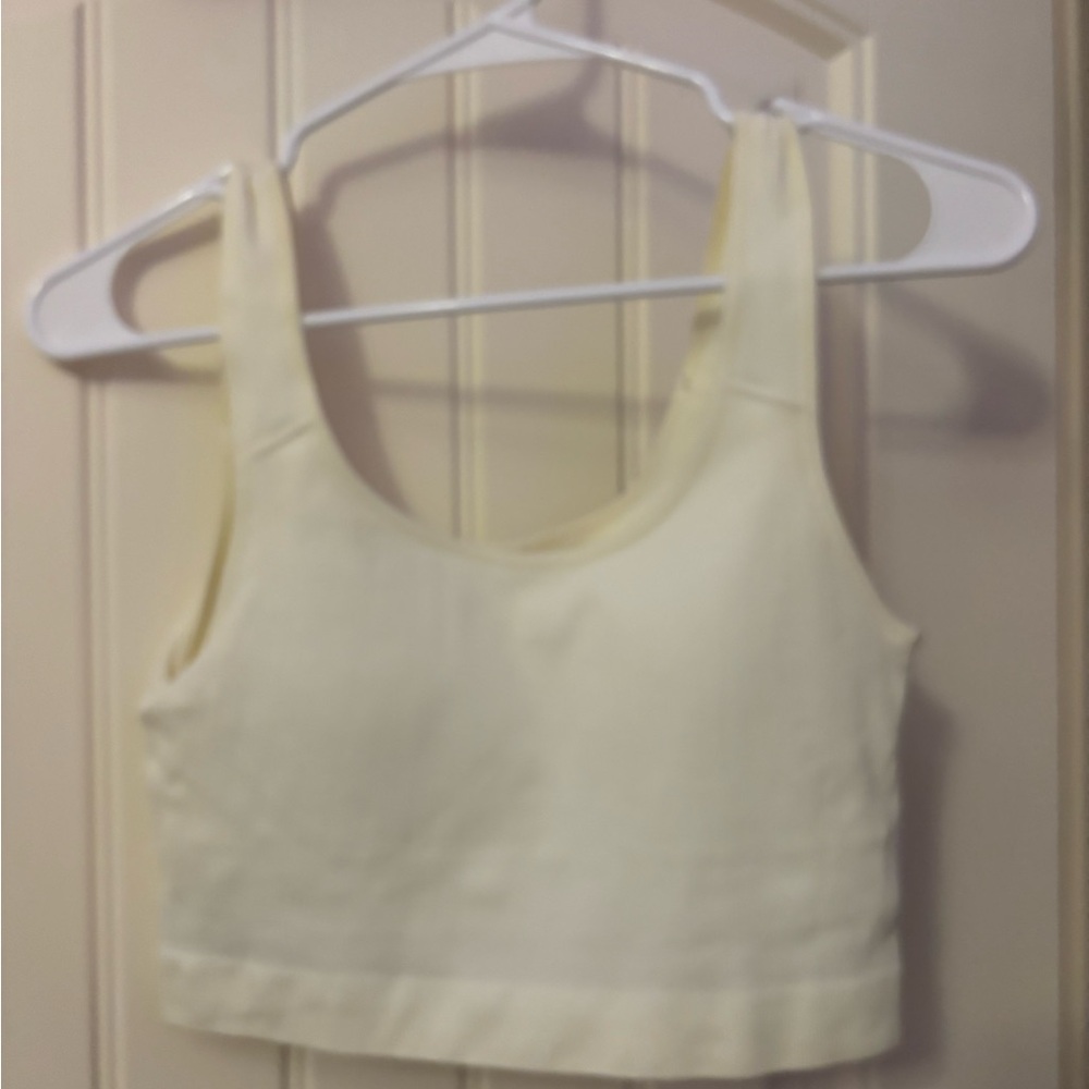 Cream Crop Top